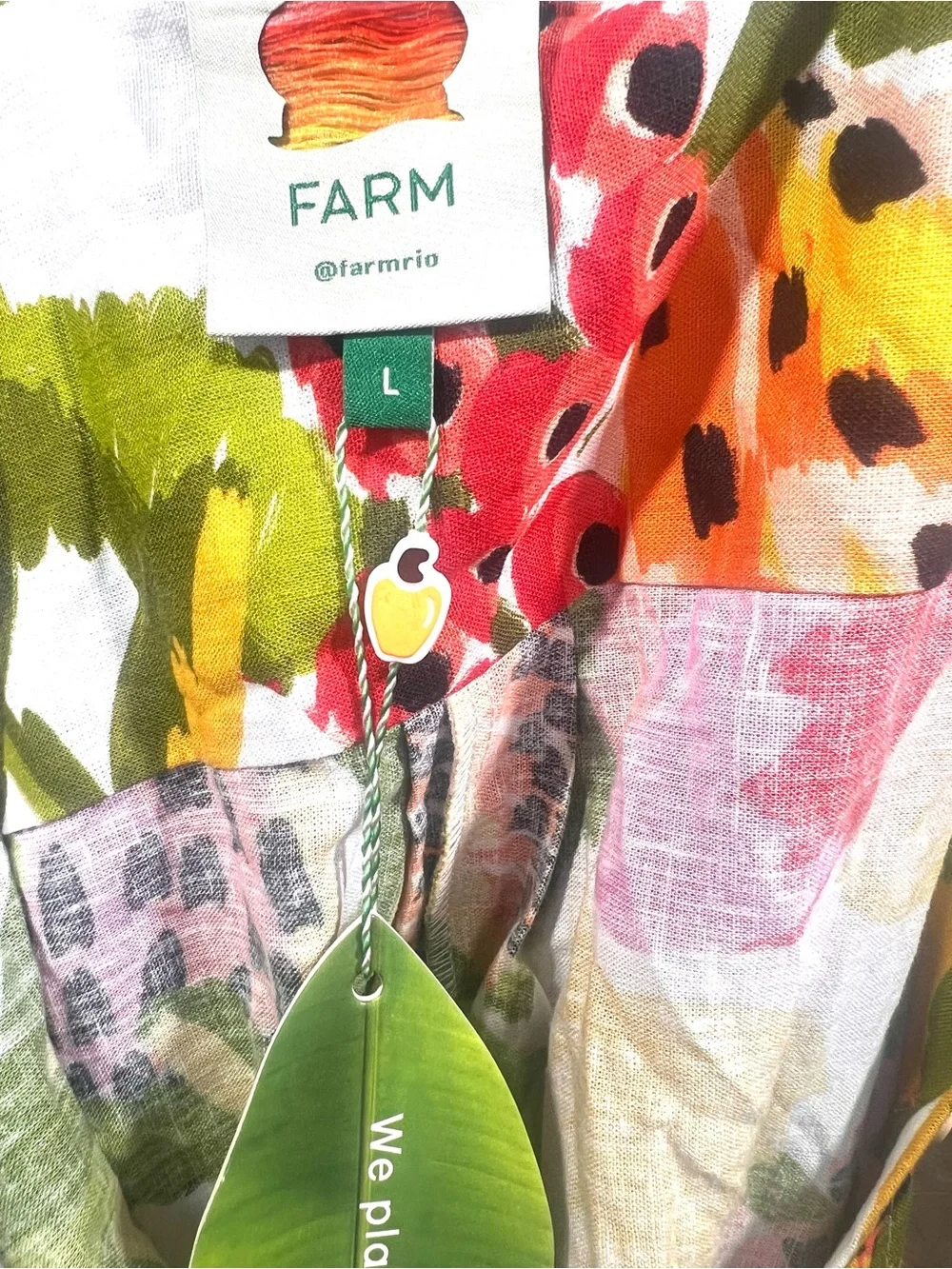 🌴 NWT | Farm Rio | Paradise Short-Sleeve Romper | size L - Picture 7 of 11